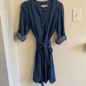 Loft Denim Tie-Dress - Never Worn!